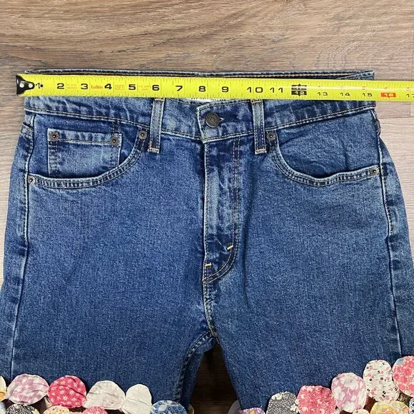 The Series New York Vintage Patchwork Quilted Pants Jeans Denim 30 Hi Rise Vtg - Picture 4 of 15